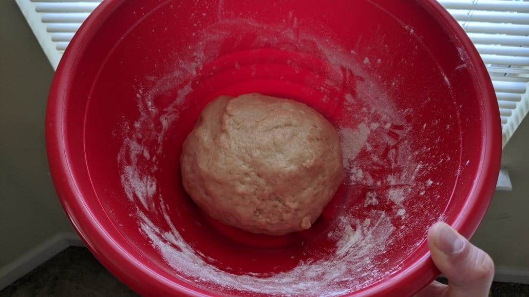 Cinnamon bread dough before being rested